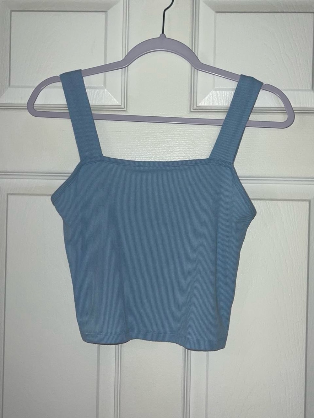 American Eagle light blue ribbed tank top